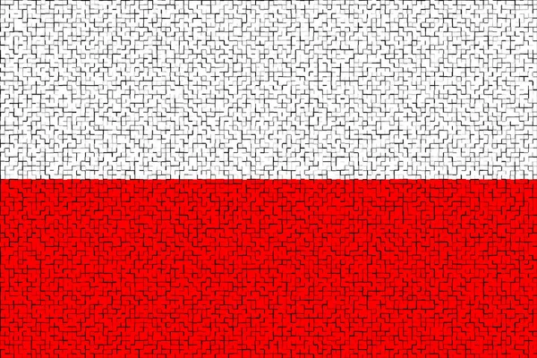 Πολωνία Σημαία Της Πολωνίας Οριζόντια Σχεδίαση Κάθαρση Της Σημαίας Της — Φωτογραφία Αρχείου