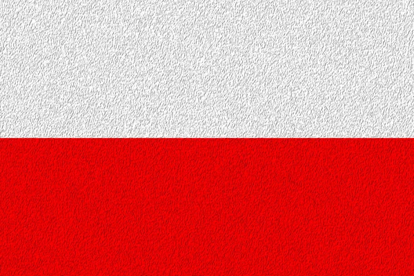 Polen Vlag Van Polen Horizontaal Ontwerp Llustratie Van Vlag Van — Stockfoto