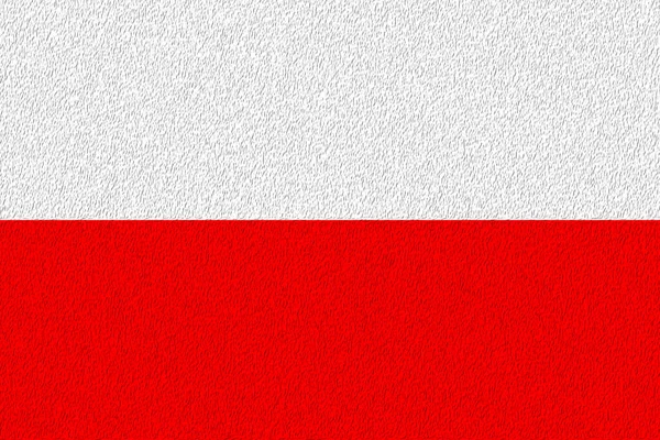 Polen Flagge Polens Horizontales Design Llustration Der Polnischen Flagge Horizontales — Stockfoto