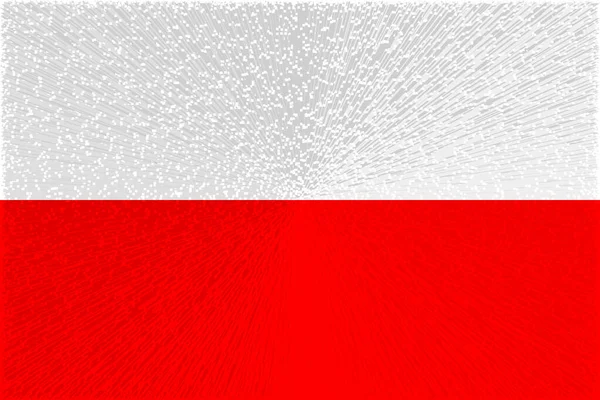 ポーランドだ ポーランドの国旗 水平デザイン ポーランドの国旗の掲揚 水平デザイン 抽象的なデザイン イラスト — ストック写真