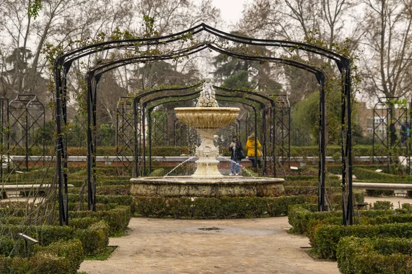 Staubschleier Über Der Sahara Madrid Die Hauptstadt Spaniens Ist Vom — Stockfoto