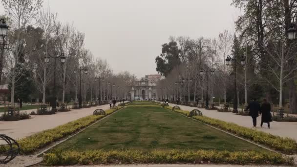 Madrid Deki Sahra Çölü Nün Toz Bulutu Spanya Nın Başkenti — Stok video