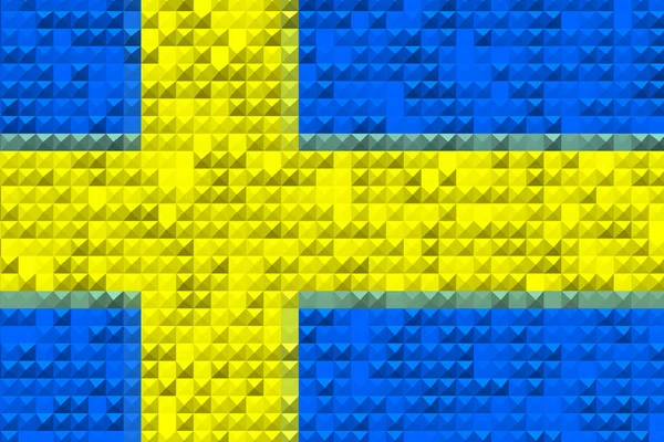 Schweden Flagge Schwedens Horizontales Design Llustration Der Flagge Von Schweden — Stockfoto