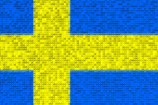 Sweden Flag Sweden Horizontal Design Llustration Flag Sweden Horizontal Design — Stock Photo, Image