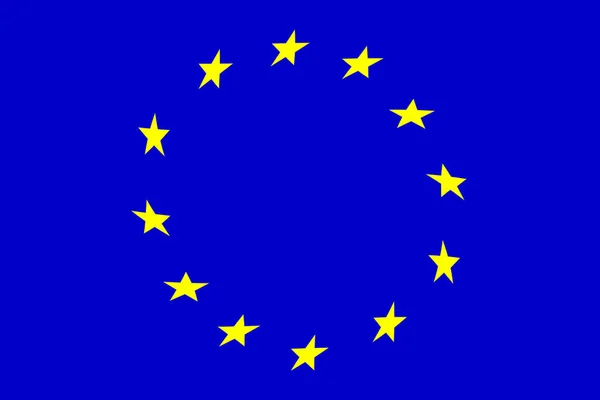 Europese Unie Vlag Van Europese Unie Llustratie Van Vlag Van — Stockfoto