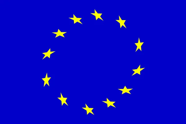 Europese Unie Vlag Van Europese Unie Llustratie Van Vlag Van — Stockfoto