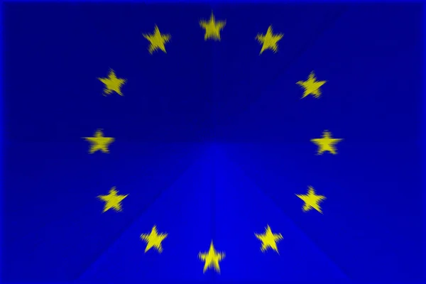 Europese Unie Vlag Van Europese Unie Llustratie Van Vlag Van — Stockfoto