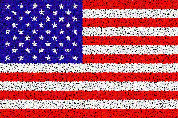 Vereinigte Staaten Von Amerika Usa Flagge Der Vereinigten Staaten Von — Stockfoto