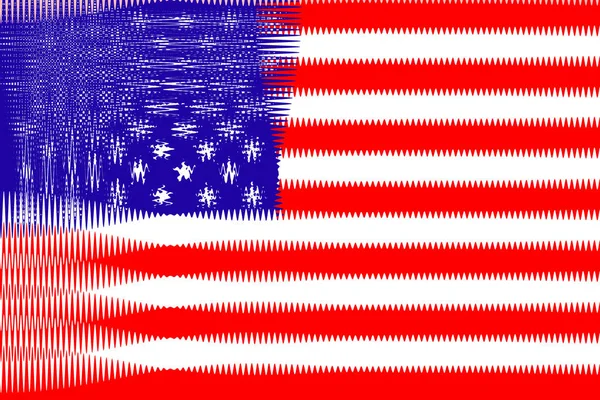United States America Usa Flag United States America Usa Llustration — Stock Photo, Image