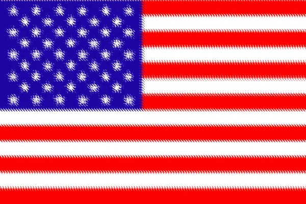 United States America Usa Flag United States America Usa Llustration — Stock Photo, Image