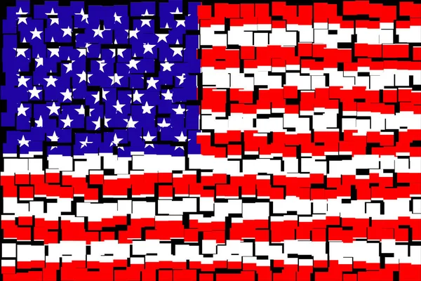 United States America Usa Inglés Bandera Estados Unidos América Estados —  Fotos de Stock
