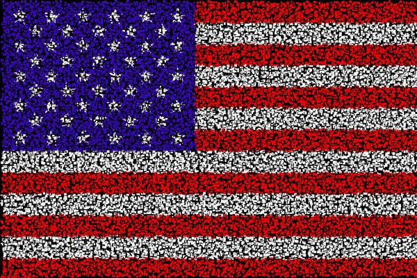 アメリカ合衆国 アメリカ合衆国 アメリカの国旗 アメリカの国旗 アメリカ アメリカ の国旗の掲揚 水平デザイン 抽象的なデザイン イラスト — ストック写真