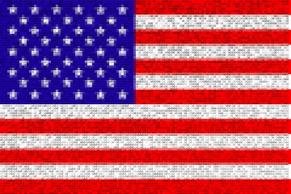 United States America Прапор Сполучених Штатів Америки Сша Lustration Flag — стокове фото