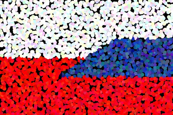 Polska Rosja Flaga Polski Rosji Pojęcie Pomocy Stowarzyszenie Krajów Stosunki — Zdjęcie stockowe