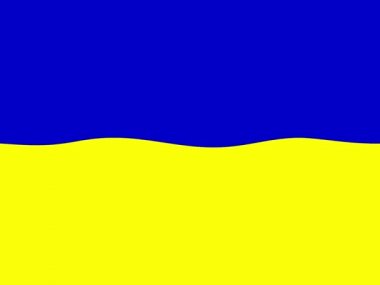 Ukrayna. Ukrayna bayrağı sallıyor. Ukrayna bayrağının resmi. Yatay tasarım. Soyut tasarım. Video kaydı. Harita.