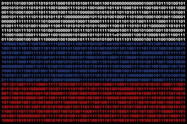 Hacker Rusya. Dijital Rus bayrağı ve 0 ve 1 numaralı siber güvenlik sistemi. Bilgisayar korsanı Rusya. İkili koddan üç renkli arkaplan, siber tehdit.
