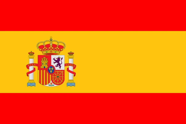 España Bandera España Ilustración Bandera España Imagen Bandera España Colores — Foto de Stock