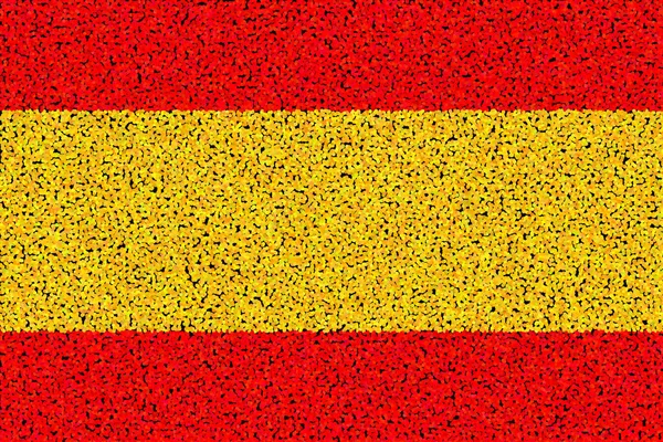 Spain Flag Spain Llustration Flag Spain Horizontal Design Abstract Design — Stock Photo, Image