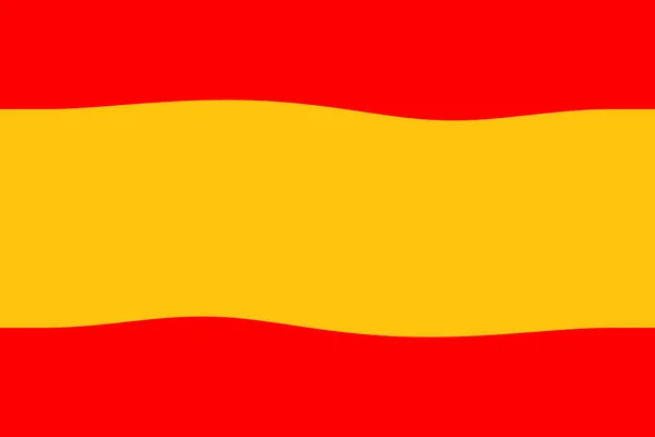 Іспанія Прапор Іспанії Lustration Flag Spain Англійською Горизонтальний Дизайн Абстрактний — стокове фото
