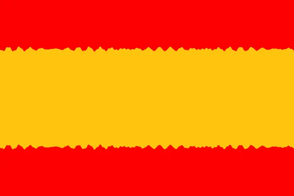 スペインだ スペインの国旗 スペインの国旗の掲揚 水平デザイン 抽象的なデザイン イラスト — ストック写真