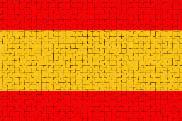 Spanien Spaniens Flagga Llustration Spaniens Flagga Horisontell Design Abstrakt Design — Stockfoto