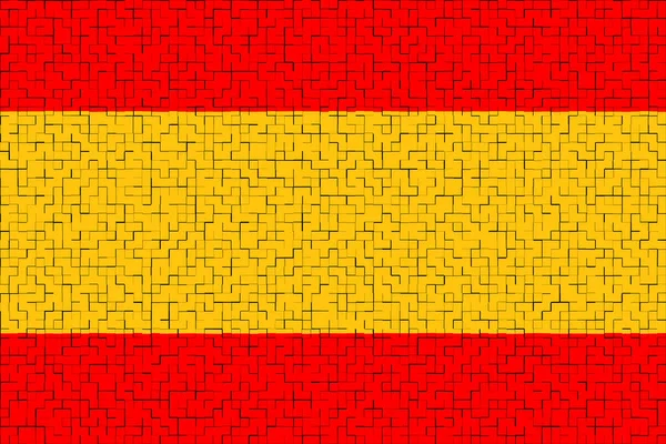 Spanien Flagge Spaniens Llustration Der Flagge Spaniens Horizontales Design Abstraktes — Stockfoto