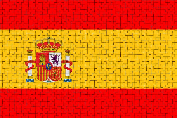 España Bandera España Ilustración Bandera España Diseño Horizontal Diseño Abstracto —  Fotos de Stock