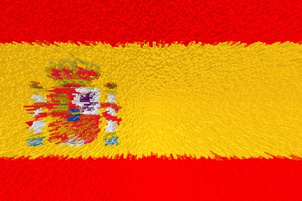 Espanha Bandeira Espanha Ilustração Bandeira Espanha Design Horizontal Design Abstrato — Fotografia de Stock