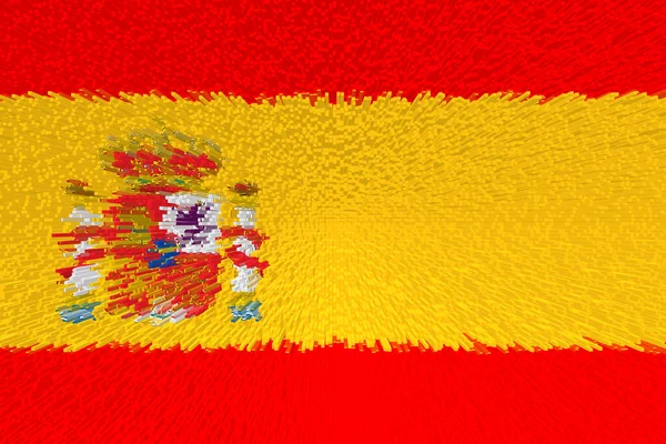 Spanien Flagge Spaniens Llustration Der Flagge Spaniens Horizontales Design Abstraktes — Stockfoto