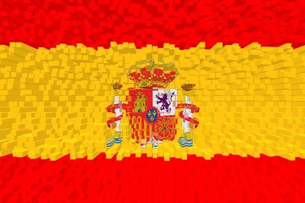 Spanien Spaniens Flagga Llustration Spaniens Flagga Horisontell Design Abstrakt Design — Stockfoto