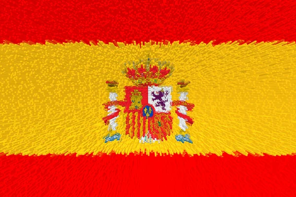 Spanien Spaniens Flagga Llustration Spaniens Flagga Horisontell Design Abstrakt Design — Stockfoto