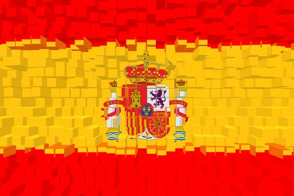 Espanha Bandeira Espanha Ilustração Bandeira Espanha Design Horizontal Design Abstrato — Fotografia de Stock