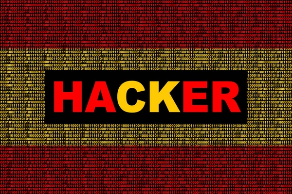 Hacker Spanyolország Digitális Zászló Spanyolország Egy Bináris Háttérrel Kiberbiztonsági Koncepció — Stock Fotó
