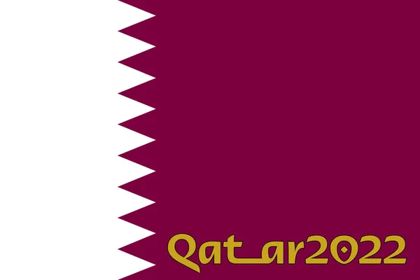 Катар 2022 Чемпіонат Світу Футболу 2022 Банер Тему Чемпіонату Світу — стокове фото