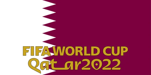 Qatar 2022 Fifa World Cup 2022 Banner Theme World Championship — Stock Photo, Image