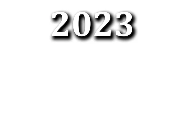 Feliz Año Nuevo 2023 Diseño Texto Diario Negocios Cubierta Para — Foto de Stock