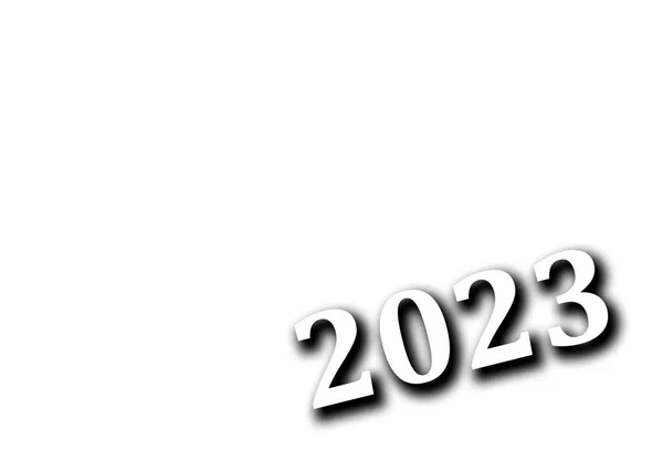 Bonne Année 2023 Conception Texte Couverture Journal Affaires Pour 2023 — Photo