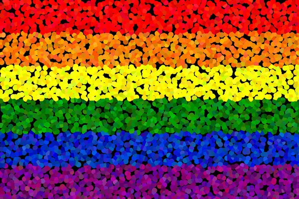 Lgbtの旗 Lgbtのプライドフラグや虹のプライドフラグは レズビアン バイセクシャル トランスジェンダーのLgbt組織のフラグが含まれています 3Dイラスト — ストック写真