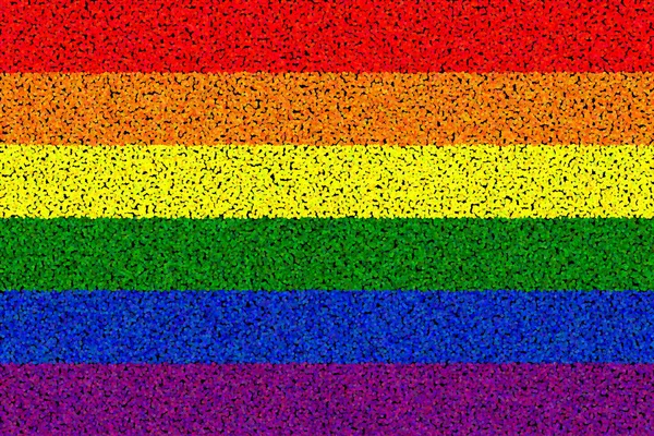 Lgbt Flagge Zur Lgbt Flagge Oder Regenbogenfahne Gehört Die Flagge — Stockfoto