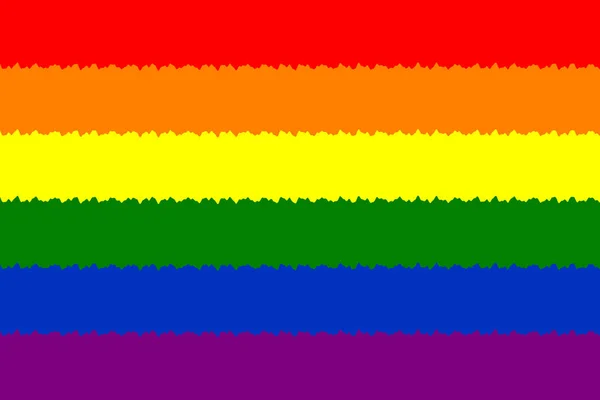 Hbtq Flagga Hbtq Stolthet Flagga Eller Regnbåge Stolthet Flagga Inkluderar — Stockfoto