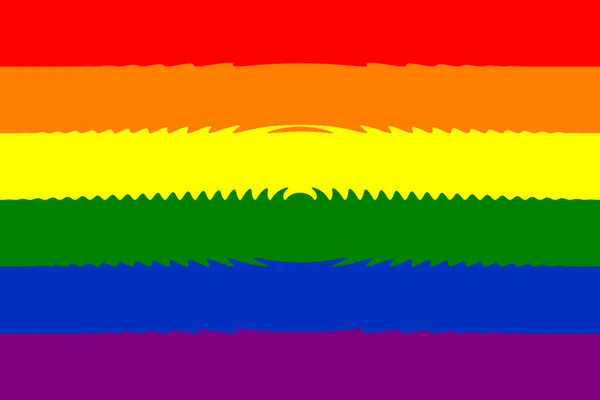 Lgbt Flagge Zur Lgbt Flagge Oder Regenbogenfahne Gehört Die Flagge — Stockfoto