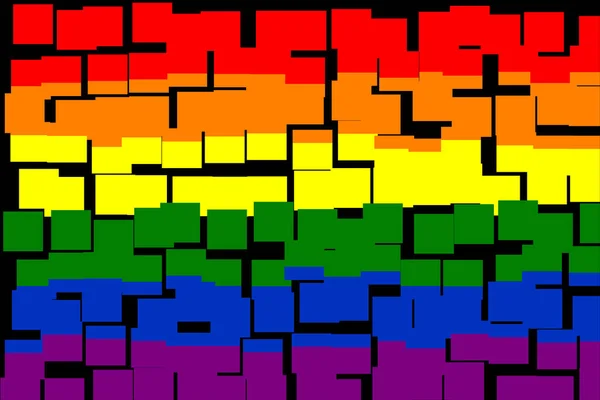 Lgbt Flagge Zur Lgbt Flagge Oder Regenbogenfahne Gehört Die Flagge — Stockfoto