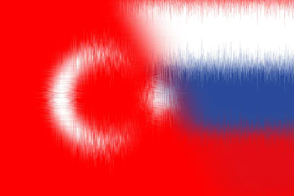 터키와 러시아 국기와 러시아 협상의 국가들의 정치적 경제적 디자인 추상적 — 스톡 사진