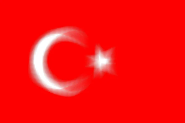 Turki Bendera Turki Llustration Bendera Spanyol Desain Horisontal Desain Abstrak — Stok Foto