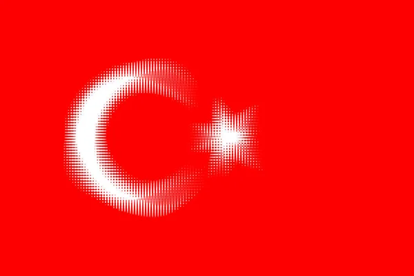 Turkije Vlag Van Turkije Llustratie Van Vlag Van Spanje Horizontaal — Stockfoto