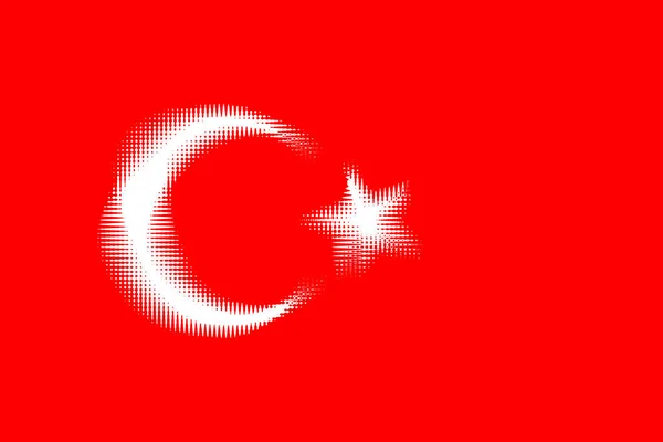 Τουρκία Σημαία Τουρκίας Κάθαρση Της Σημαίας Της Ισπανίας Οριζόντια Σχεδίαση — Φωτογραφία Αρχείου