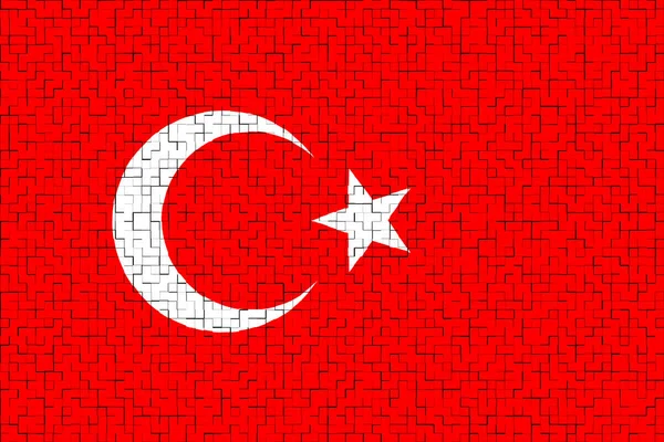 터키의 스페인의 국기가 있습니다 디자인 추상적 디자인 일러스트 — 스톡 사진