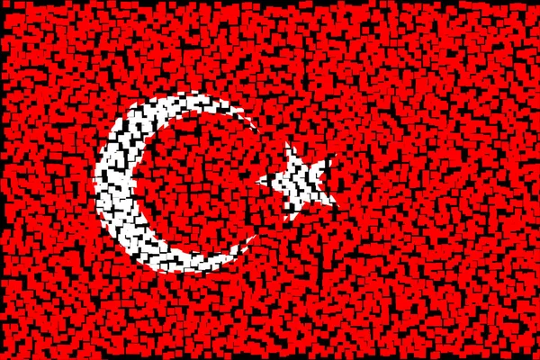 Türkei Flagge Der Türkei Llustration Der Flagge Spaniens Horizontales Design — Stockfoto