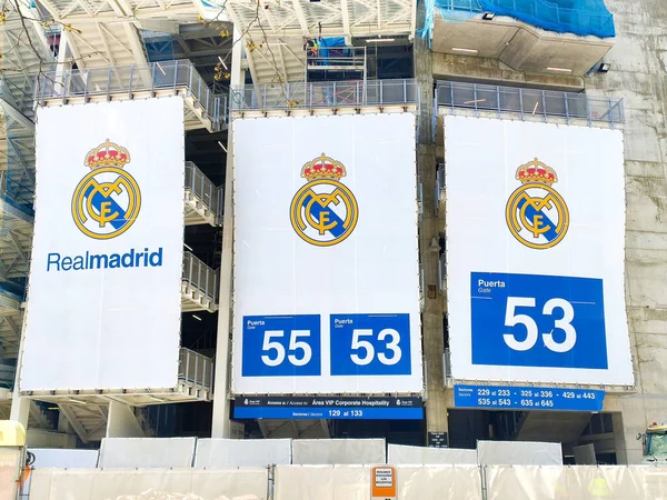 Estádio Santiago Bernabu Sua Reforma Para Ter Novo Estádio Espanha — Fotografia de Stock