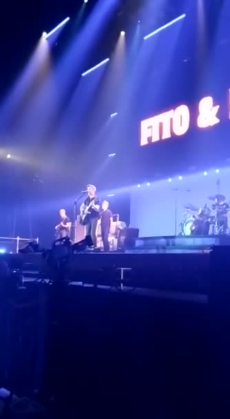 Pamplona Spain April 2022 Fito Concert Band Fito Los Fitipaldis — Stockvideo